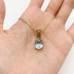 2804-P-nBTT: Gold Vermeil 18k Natural Blue Topaz