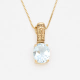 2804-P-nBTT: Gold Vermeil 18k Natural Blue Topaz