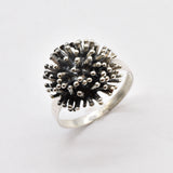 Spiky Silver Ring - Sear Urchin Ring - Hedgehog Ring
