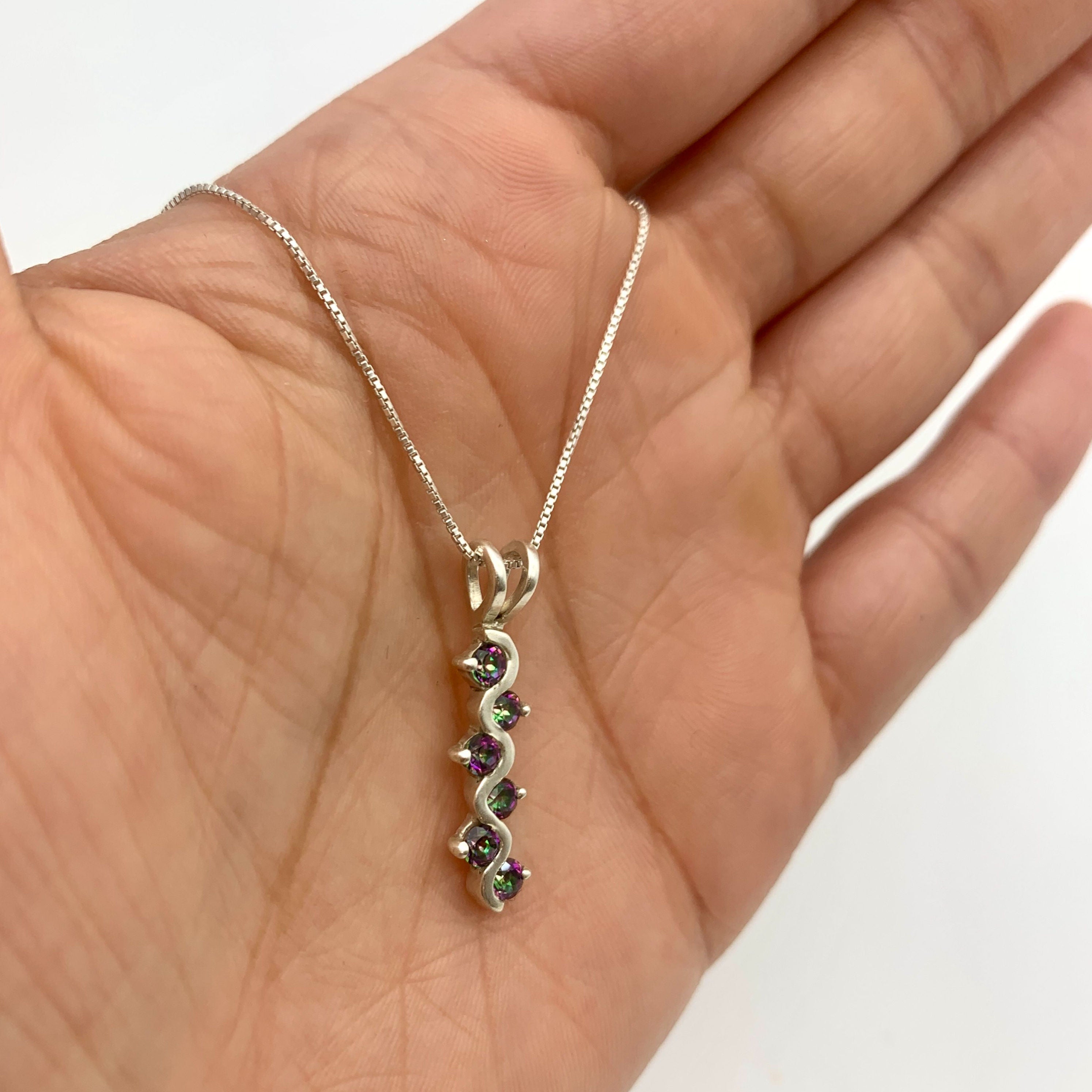 2403-P-nMYT: Sterling Silver 925 Natural Mystic Topaz