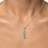 Natural Emerald Pendant in 925 Sterling Silver, ideal May birthstone gift for growth, harmony, and emotional healing.