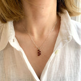 2886-P-nGAR: Sterling Silver 925 Natural Garnet