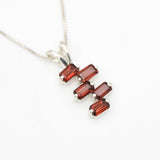 2886-P-nGAR: Sterling Silver 925 Natural Garnet