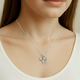 Hebrew Chai Pendant - Elegant Sterling Silver Necklace for everyday wear and special occasions. Perfect birthday gift.