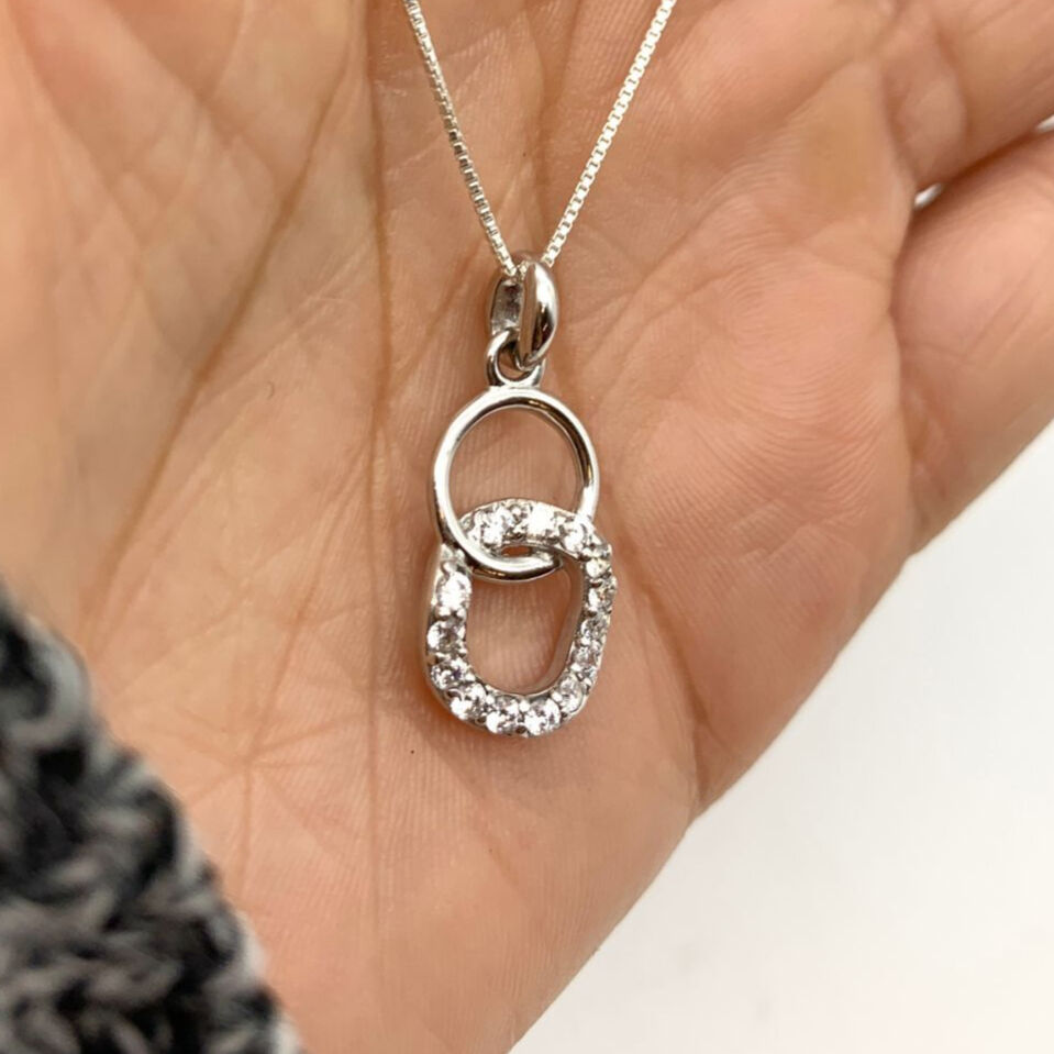 PG2015CZ -P-cCZ: Sterling Silver 925 Created CZ Diamond