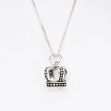 Gold Crown Necklace - Royal Crown Necklace - Gold Artistic Pendant
