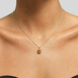 Gold Crown Necklace - Royal Crown Necklace - Gold Artistic Pendant
