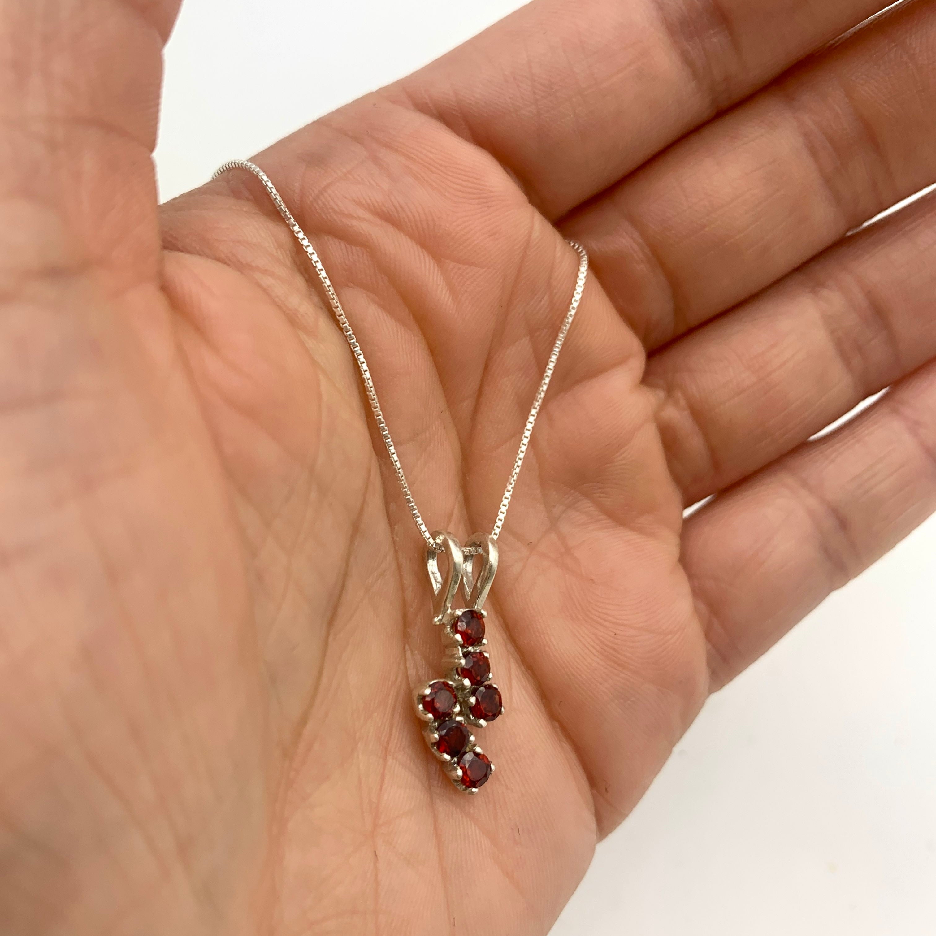 2605-P-nGAR: Sterling Silver 925 Natural Garnet