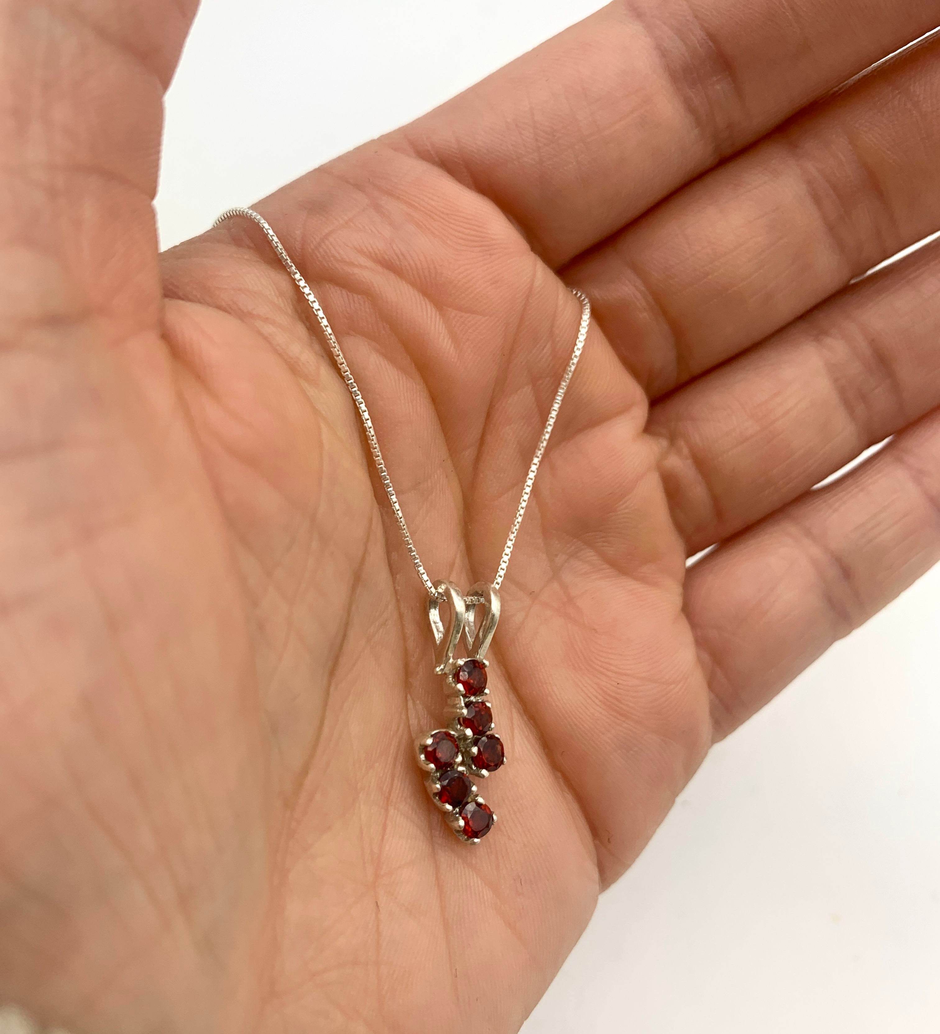 2605-P-nGAR: Sterling Silver 925 Natural Garnet