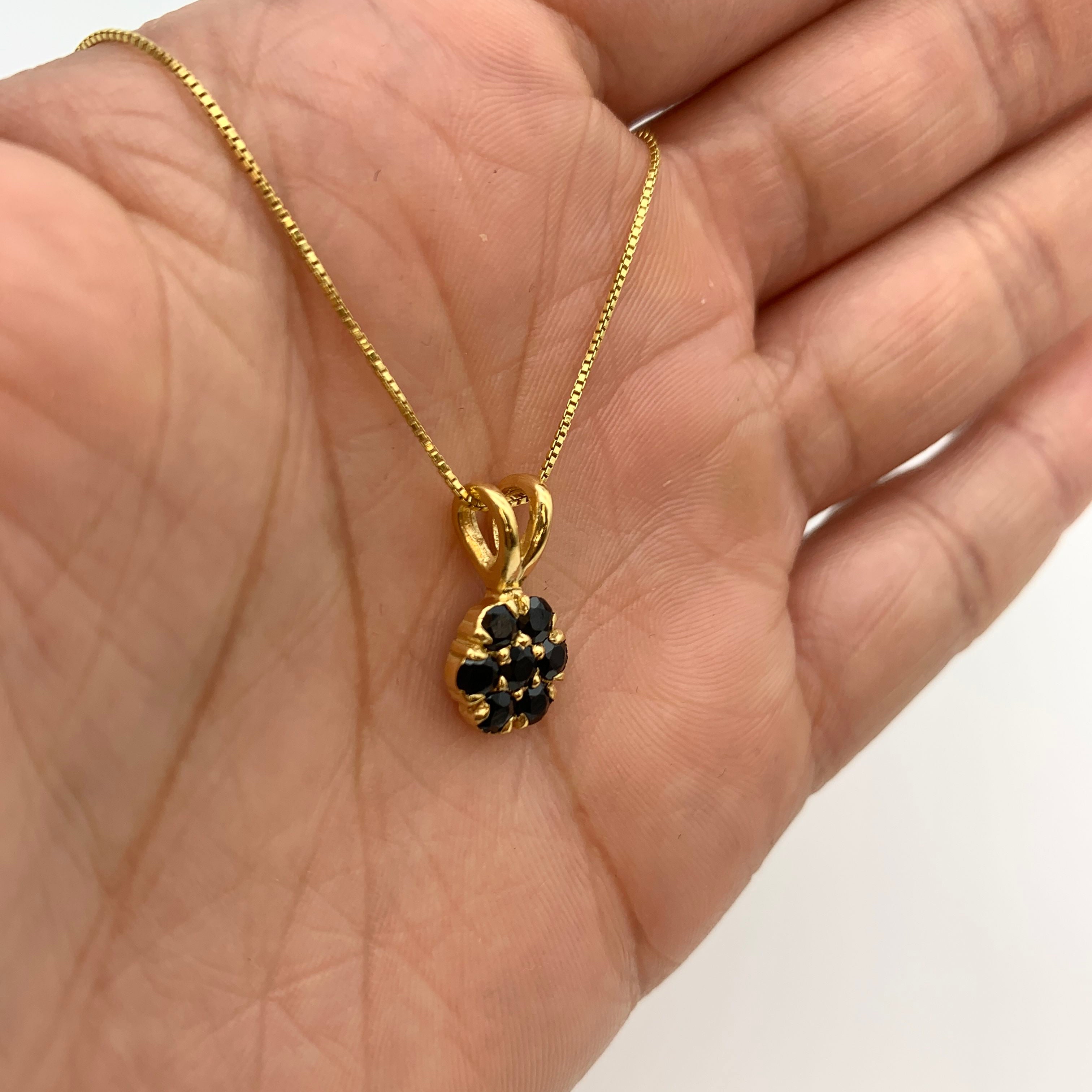 2609-P-nONY: Gold Vermeil 18k Natural Onyx