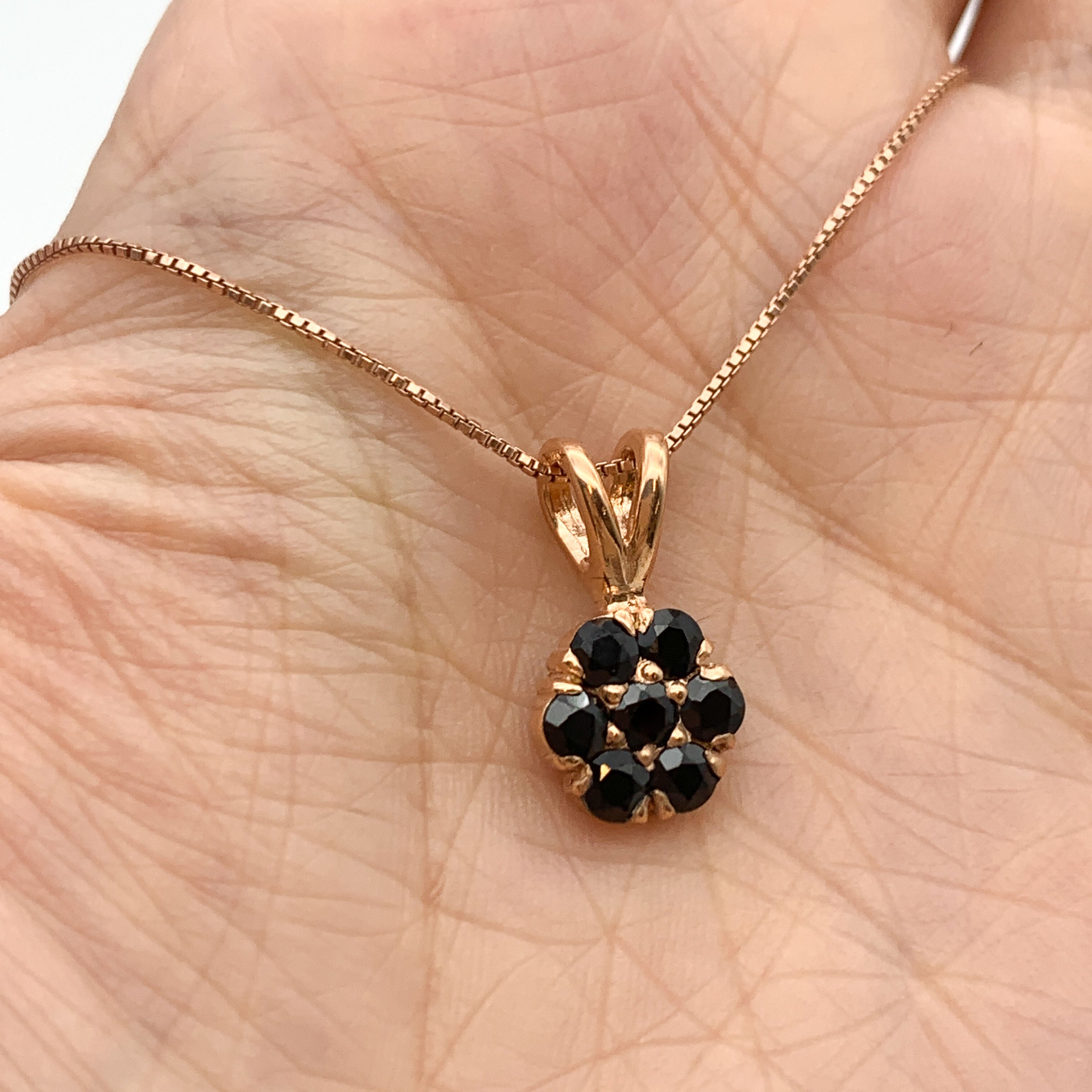 2609-P-nONY: Rose Gold Vermeil Natural Onyx