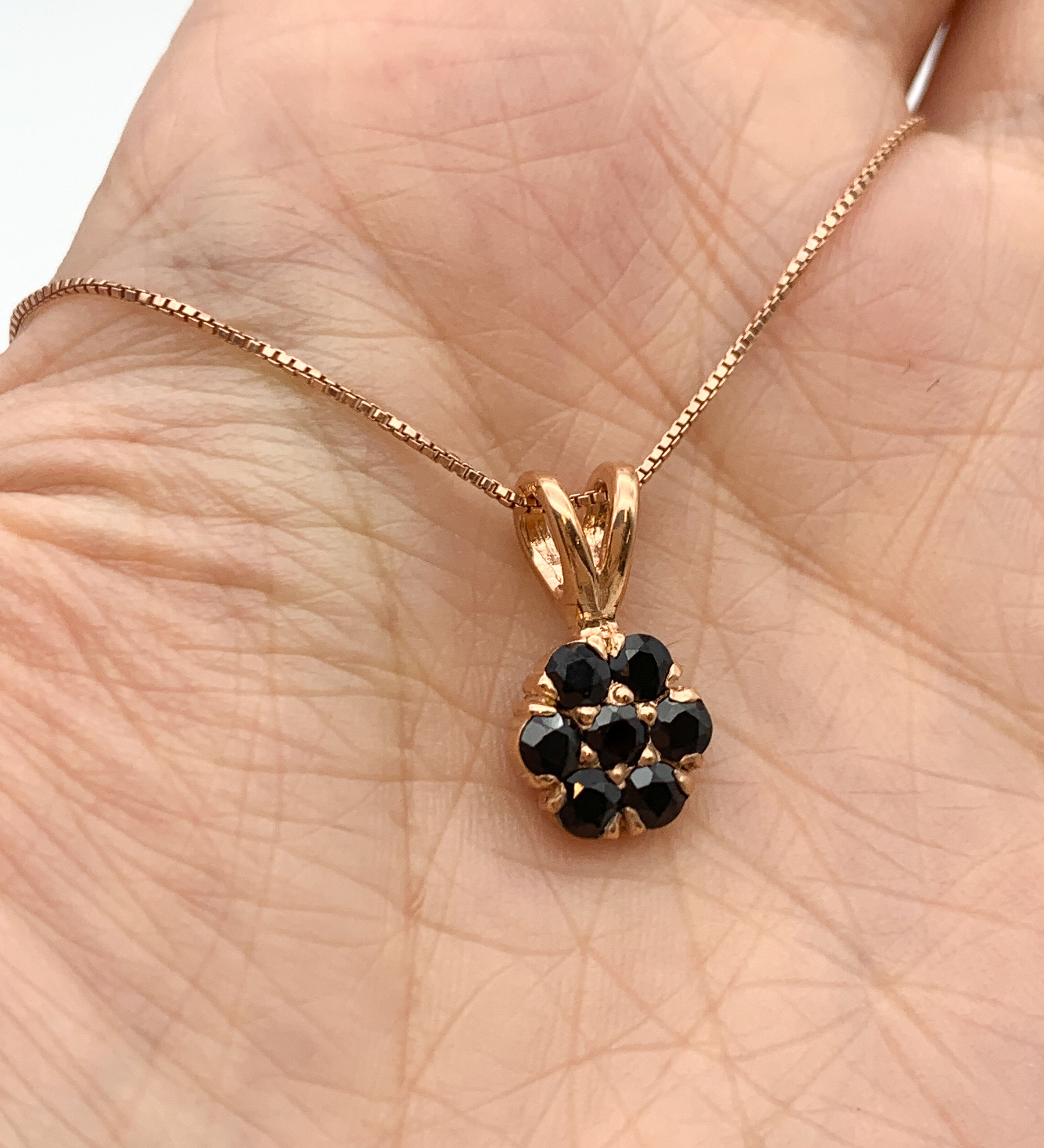 2609-P-nONY: Rose Gold Vermeil Natural Onyx