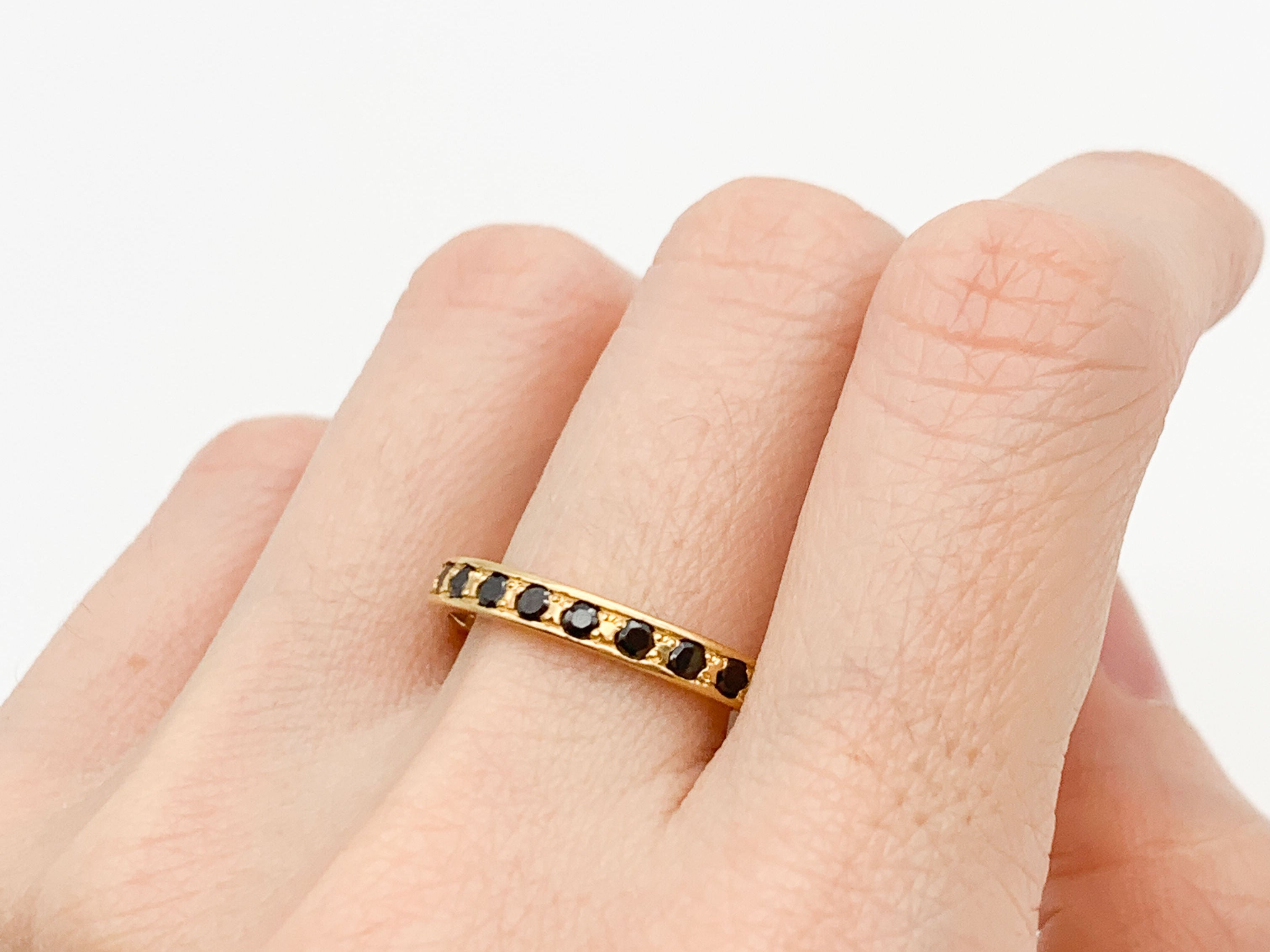 2430-R-nONY: Gold Vermeil 18k Natural Onyx