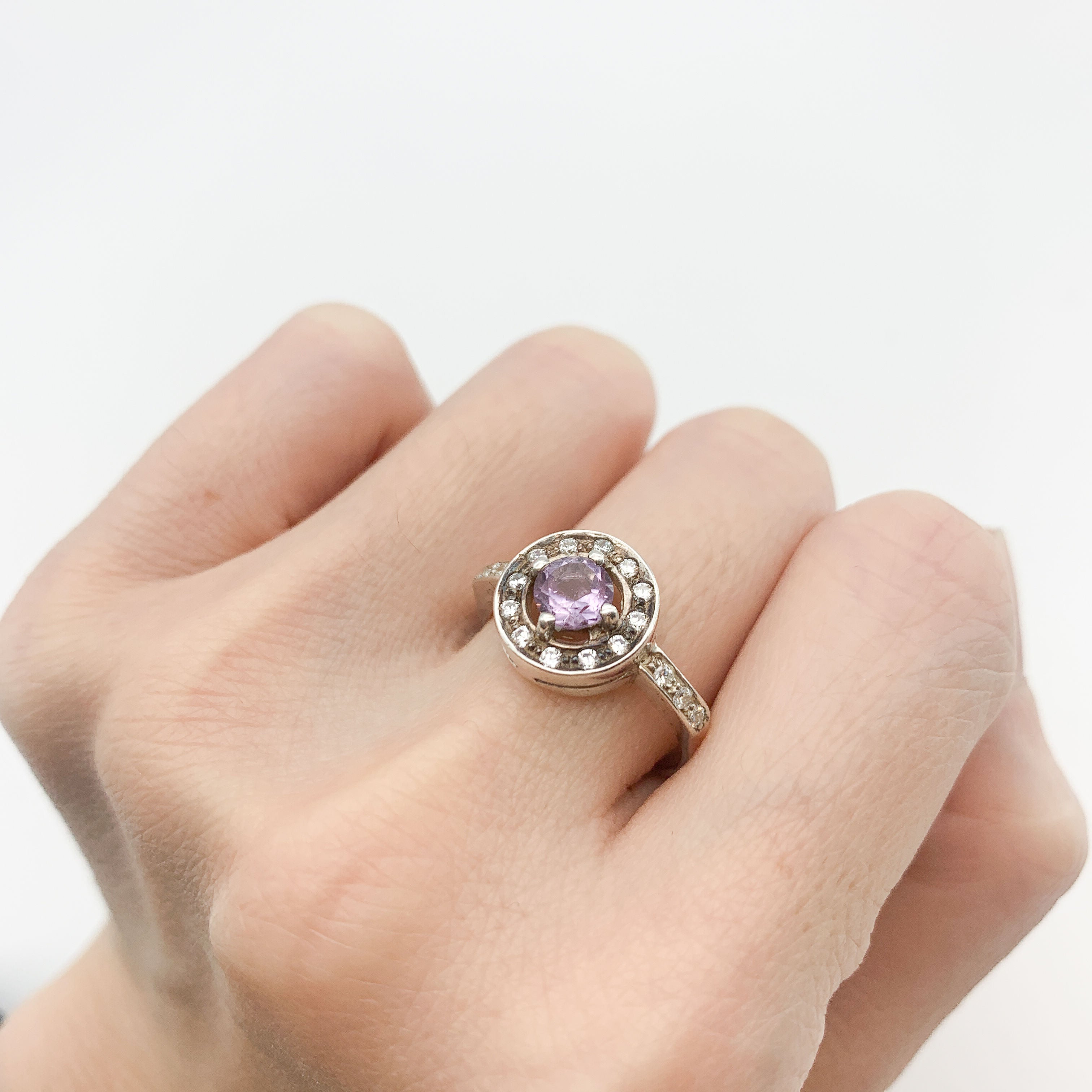 2429-R-nAME: Sterling Silver 925 Natural Amethyst