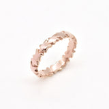 Rose Gold Star Ring - Celestial Stacking Band - Star Eternity Ring