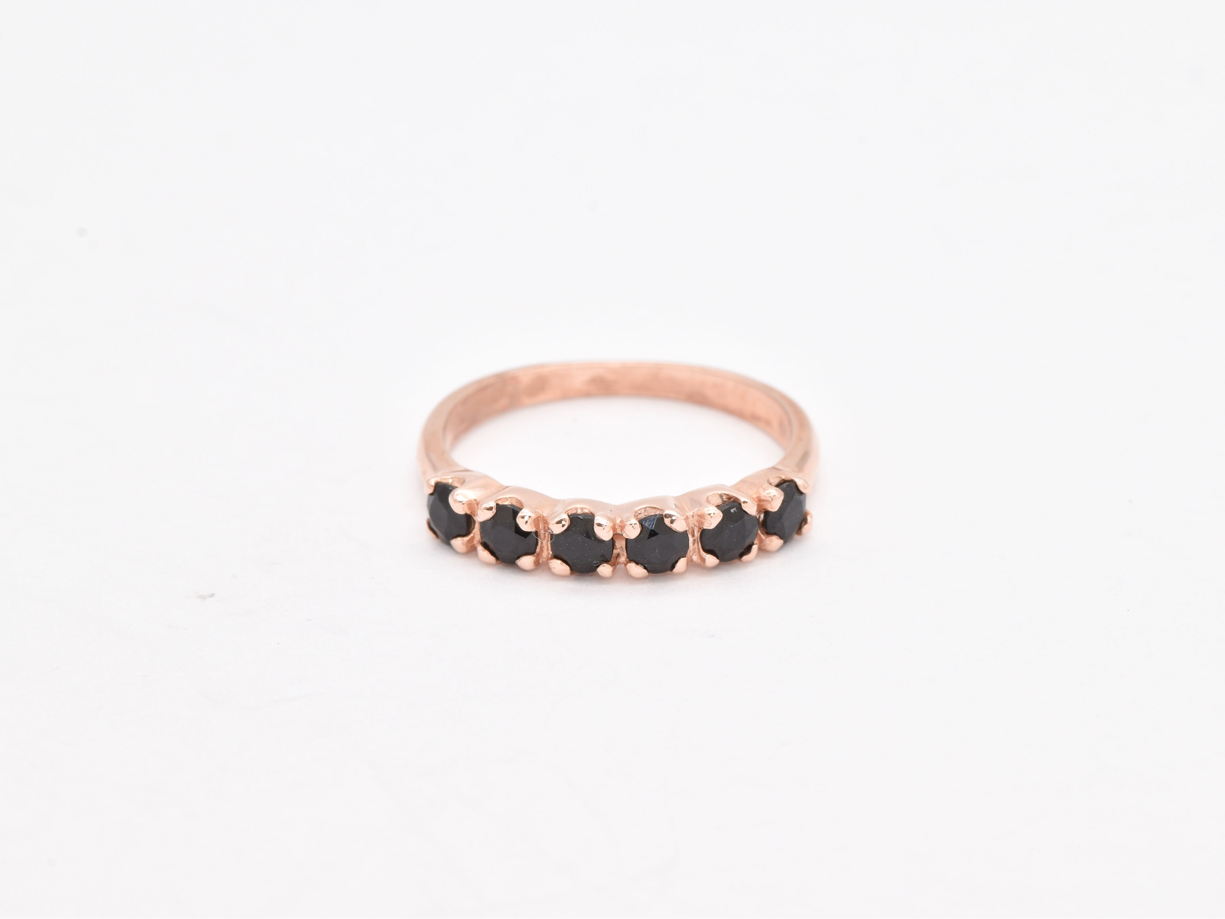 Gold Onyx Ring, Gold Minimalist Ring, Gold Stacking Ring, Half Eternity Ring, Black Onyx Ring, Black Dainty Ring, Gold Delicate Ring, Onyx