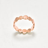 Gold Hammered Ring, Bubble Band, Wide Bubble Ring, Boho Band, Stackable Ring, Bohemian Ring, Everyday Ring, Sturdy Band, 18k Gold Vermeil