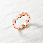 Gold Hammered Ring, Bubble Band, Wide Bubble Ring, Boho Band, Stackable Ring, Bohemian Ring, Everyday Ring, Sturdy Band, 18k Gold Vermeil