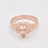 Silver Lion Ring - Lion Head Ring - Silver Animal Ring