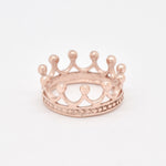Gold Crown Ring, Gold Tiara Ring, Gold Princess Ring, Queen Ring, King Ring, Handmade Crown Ring, Crown Ring, Tiara Ring, Gold Vermeil Ring