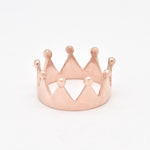 Rose Gold Crown Ring - Pink Princess Ring - Queen Crown Ring made in Rose Gold Vermeil. Ideal for everyday wear and perfect for birthday gifting and special occasions.