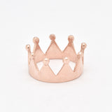 Rose Gold Crown Ring - Pink Princess Ring - Queen Crown Ring made in Rose Gold Vermeil. Ideal for everyday wear and perfect for birthday gifting and special occasions.