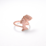 Nefertiti Ring, Egyptian Ring, Egyptia Silver Ring, Egyptian Jewelry, Solid Silver Ring, Silver Head Ring, Statement Ring, 925 Solid Ring(1)