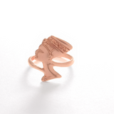 Nefertiti Ring, Egyptian Ring, Egyptia Silver Ring, Egyptian Jewelry, Solid Silver Ring, Silver Head Ring, Statement Ring, 925 Solid Ring(1)