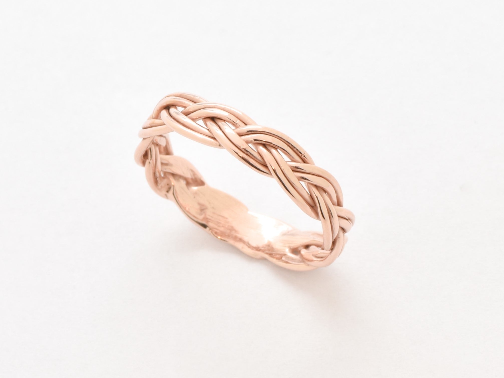 Braided Band, Solid Silver Ring, Stackable Ring, Branch Ring, Dainty Ring, Sterling Silver Band, Silver Braid Ring, Tangled Ring, Plait Band(1)