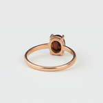 Rose Gold Garnet Ring - Charming Pink Gemstone - A delightful accessory for special occasions and everyday wear.