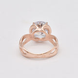 Rose Gold Diamond Ring - Diamond Engagement Ring - Sparkly Bridal Ring