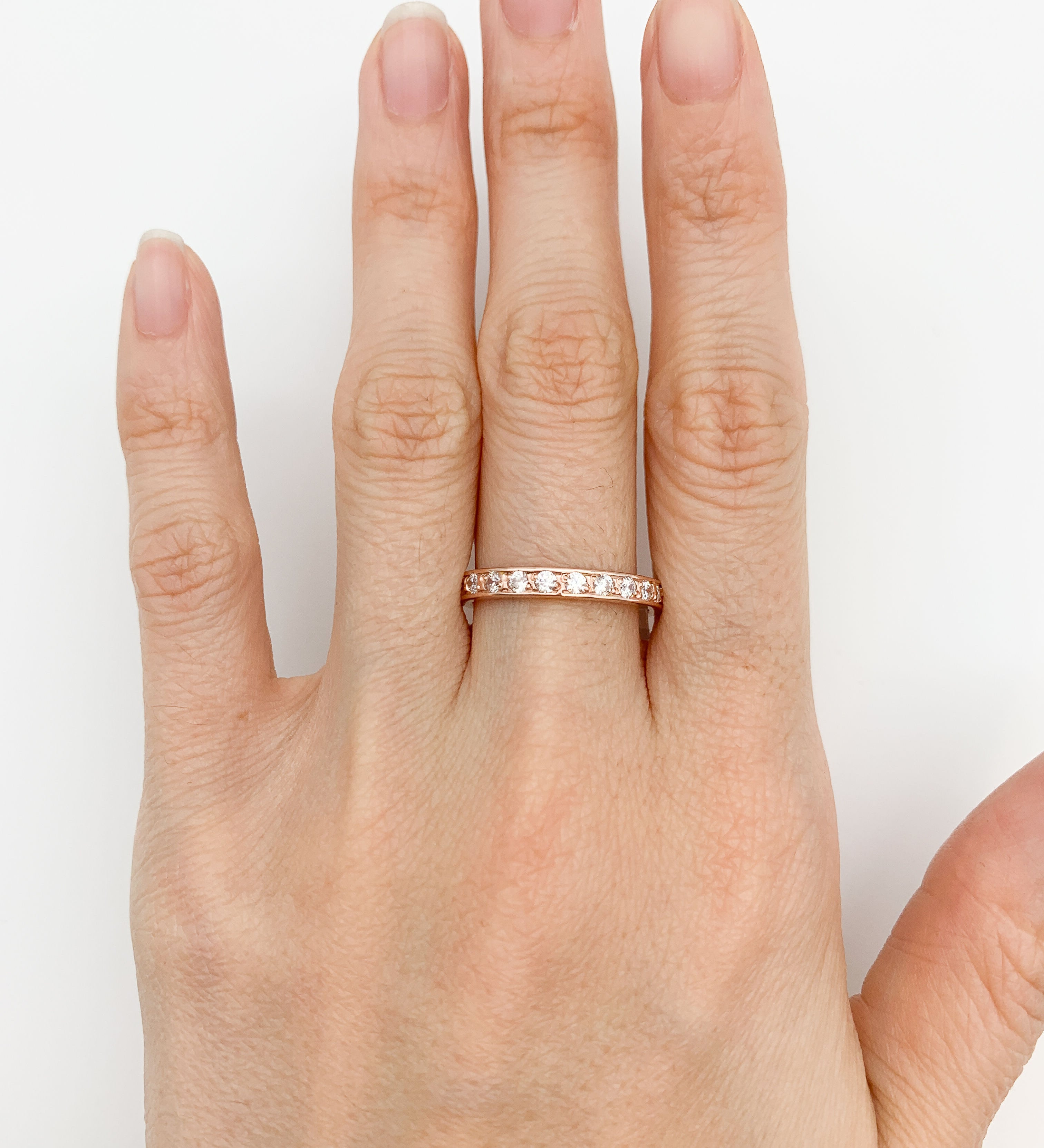 Diamond Ring, Created Diamond, Full Eternity Ring, Diamond Band, Vintage Band, Silver Band, Wedding Band, Vintage Wedding Ring, Solid Silver(1)