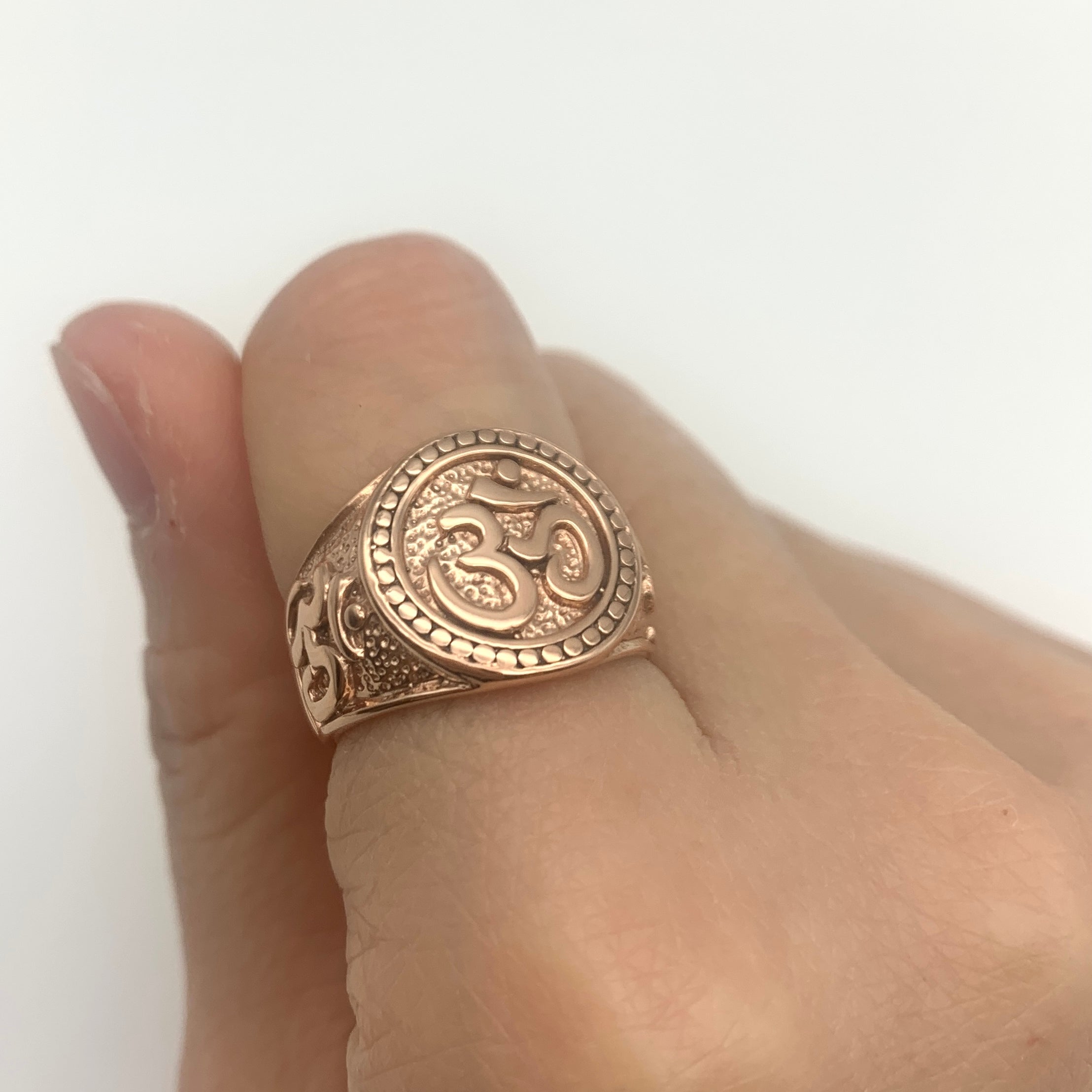 Chunky Om Ring, Silver Ohm Ring, Vintage Om Ring, Chunky Silver Ring, Buddhist Ring, Solid Silver Ring, Meditation Ring, Silver Yoga Ring(1)