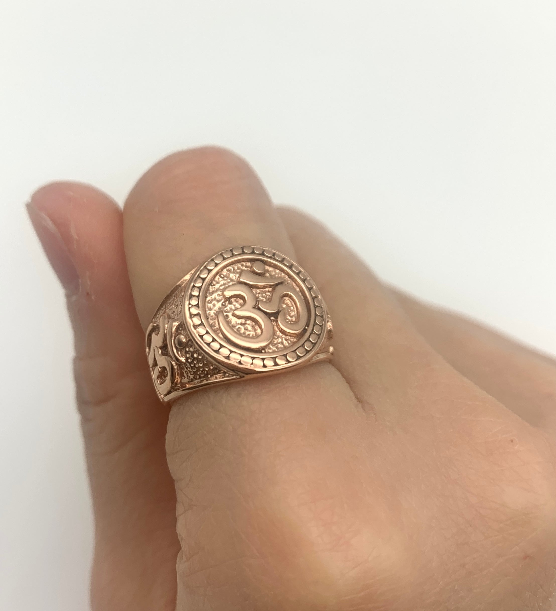 Chunky Om Ring, Silver Ohm Ring, Vintage Om Ring, Chunky Silver Ring, Buddhist Ring, Solid Silver Ring, Meditation Ring, Silver Yoga Ring(1)