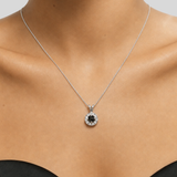 Smoky Topaz Necklace - Real Topaz Necklace - Dainty Round Pendant