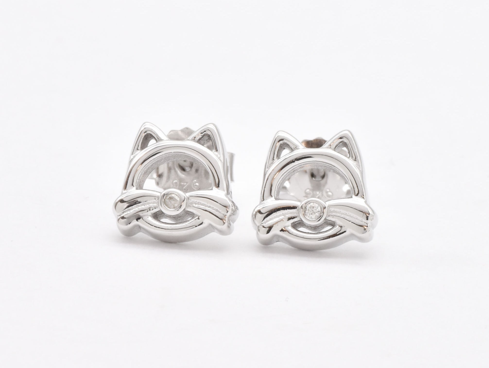 EG2020CZ-E-cCZ: Sterling Silver 925 Created CZ Diamond