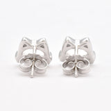 Cat Earrings - Silver Cat Earrings - Cat Lover Diamond Earrings