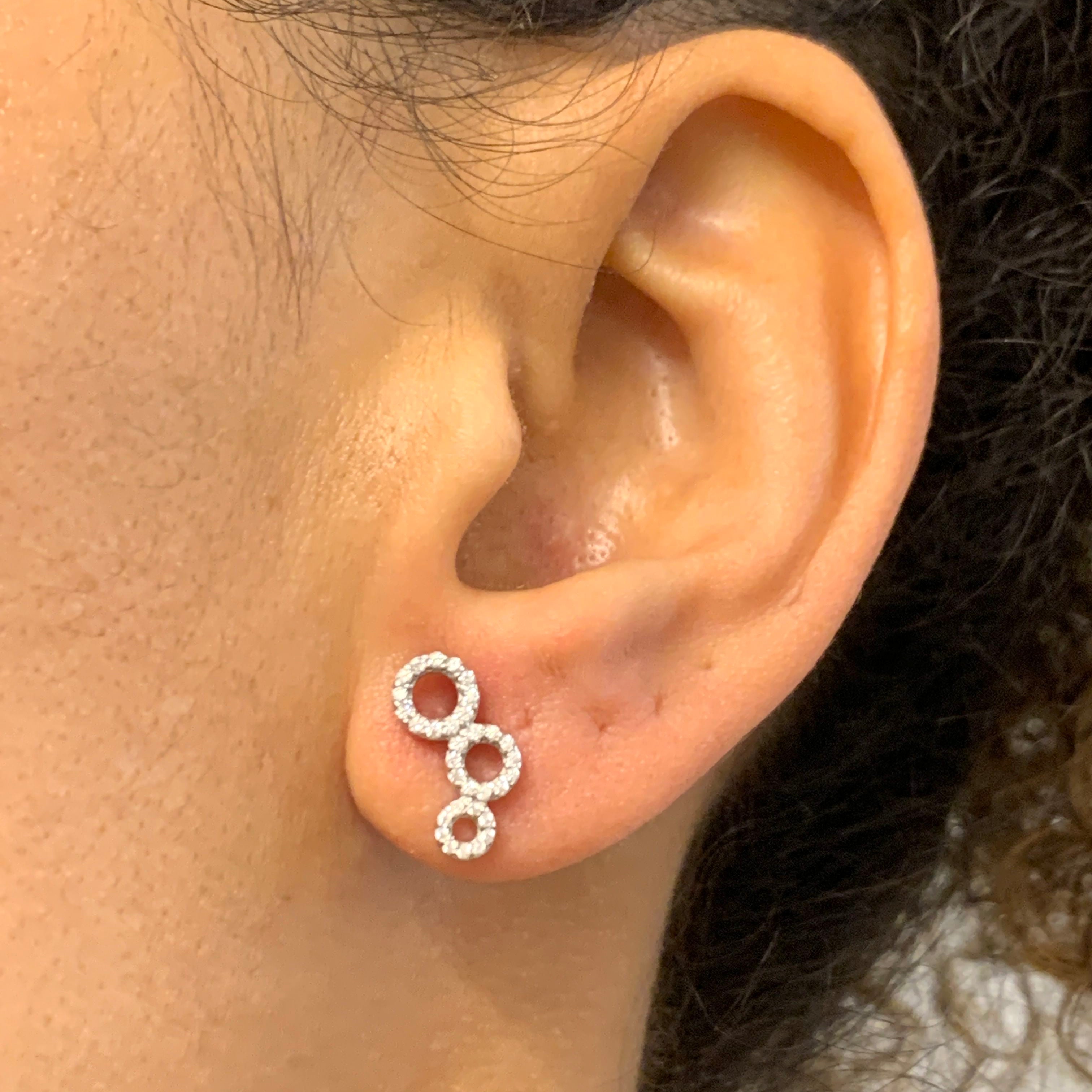 EG2032CZ-E-cCZ: Sterling Silver 925 Created CZ Diamond