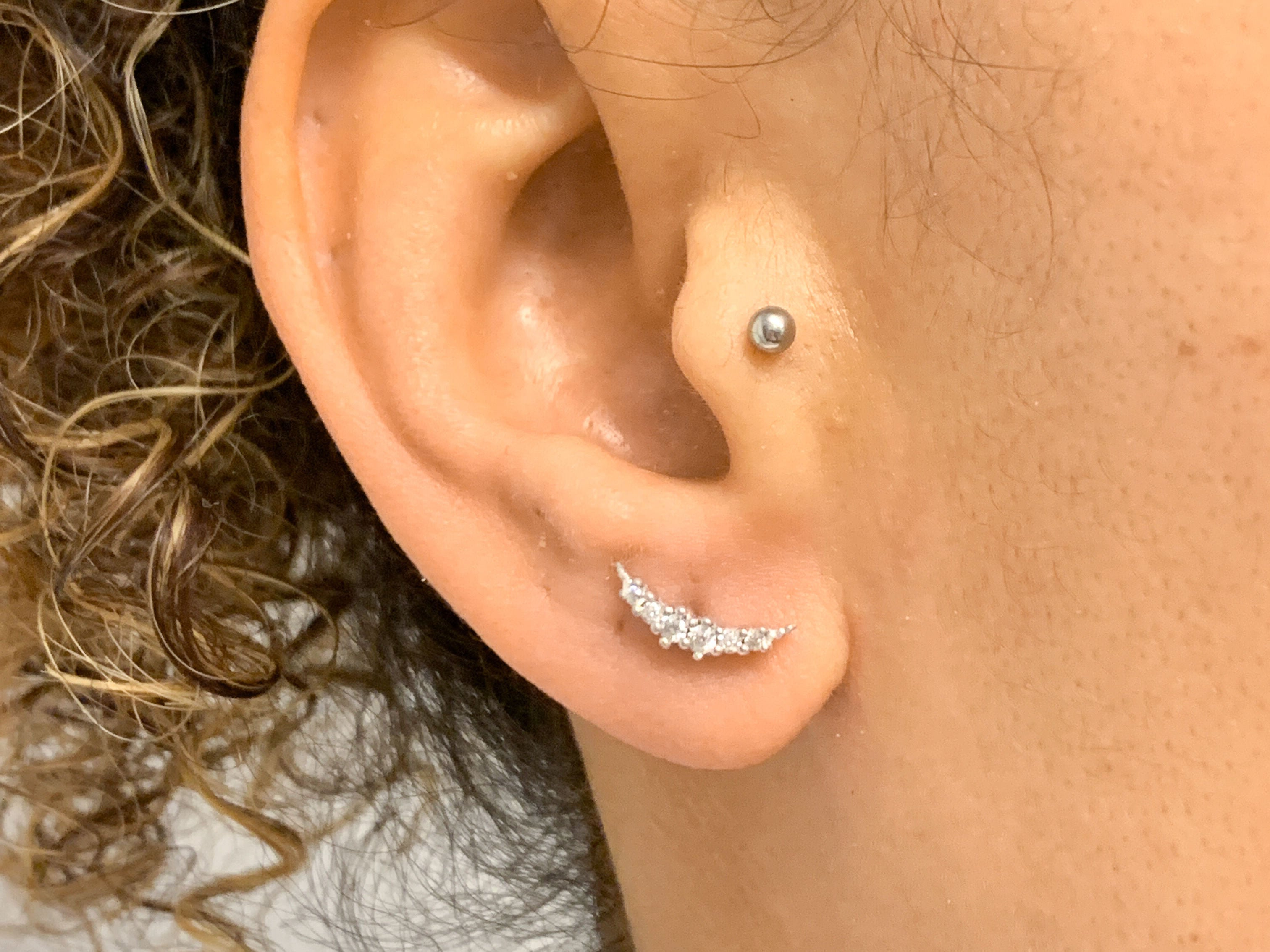 EG2011CZ-E-cCZ: Sterling Silver 925 Created Diamond