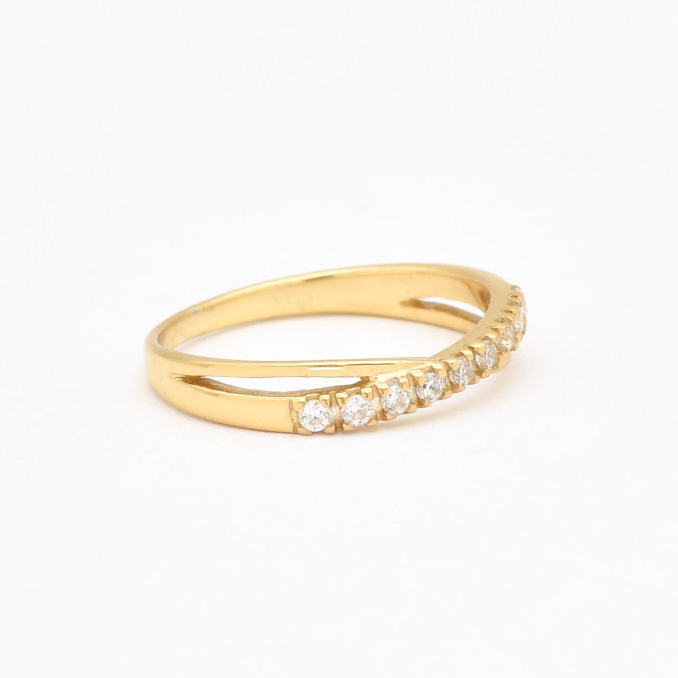 VR2020CZS-R-cCCZ: Gold Vermeil 18k Created Diamond