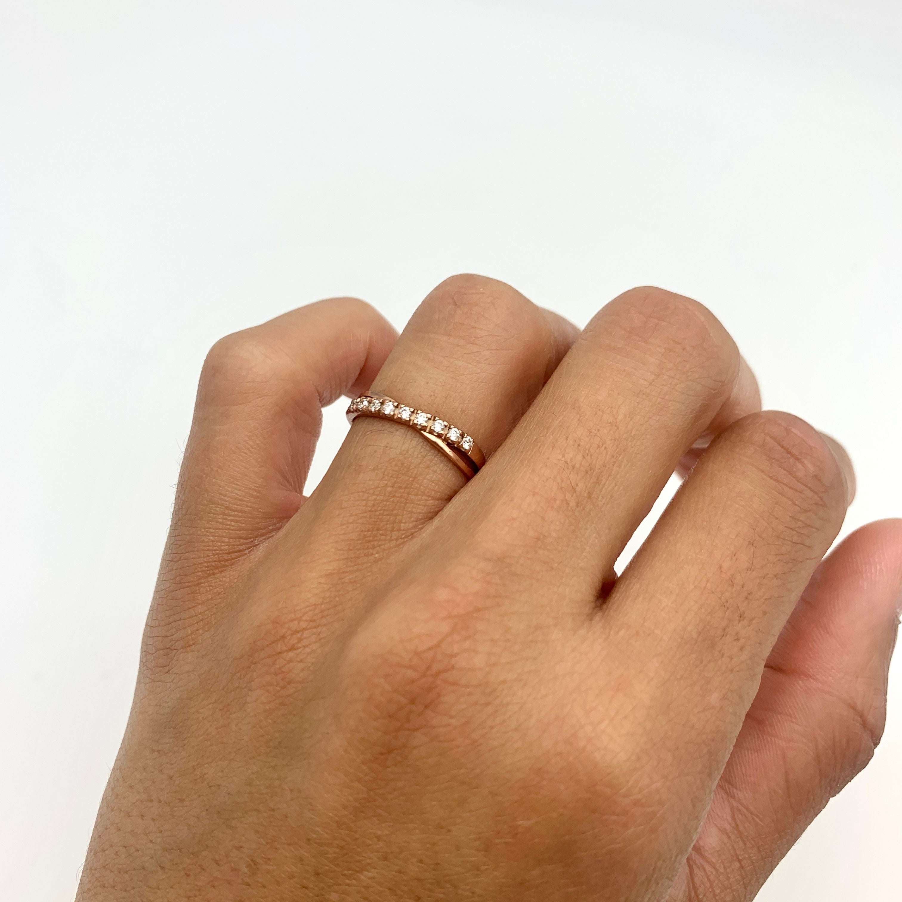 VR2020CZS-R-cCCZ: Rose Gold Vermeil Created Diamond