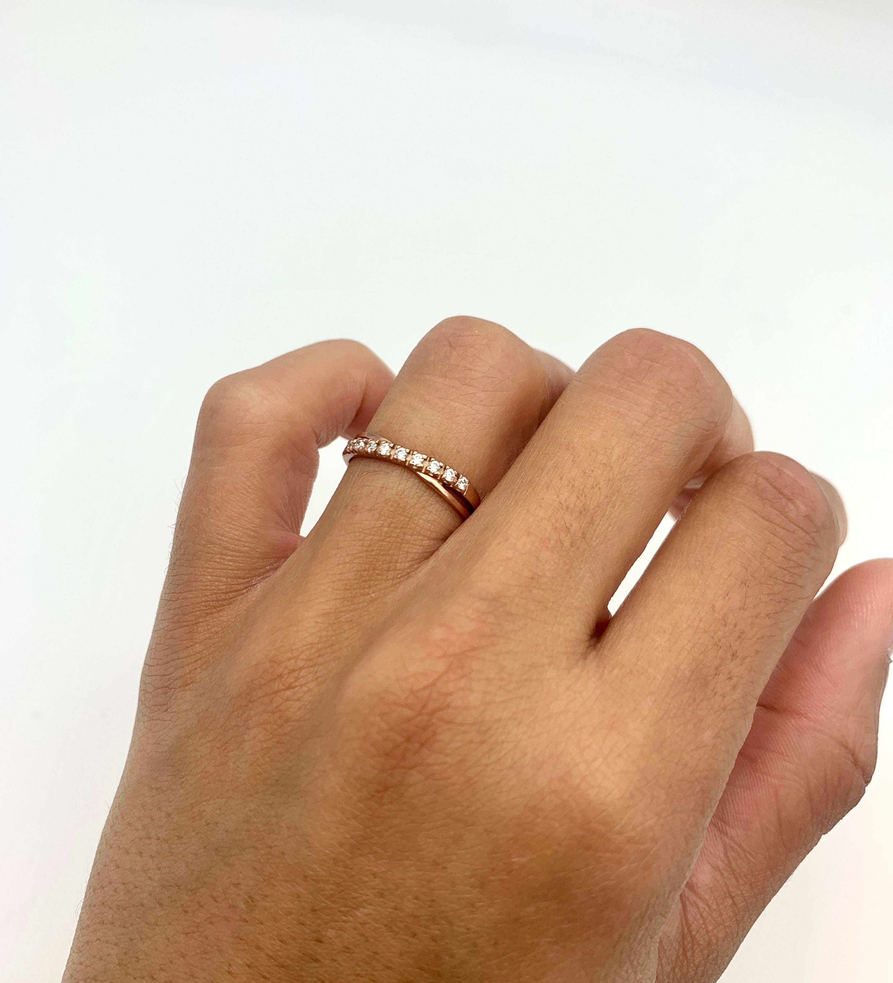 VR2020CZS-R-cCCZ: Rose Gold Vermeil Created Diamond