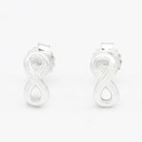 Gold Infinity Earring - Minimalist Infinity Studs - Gold Everyday Earrings
