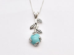 2848-P-nTURQ: Sterling Silver 925 Natural Turquoise