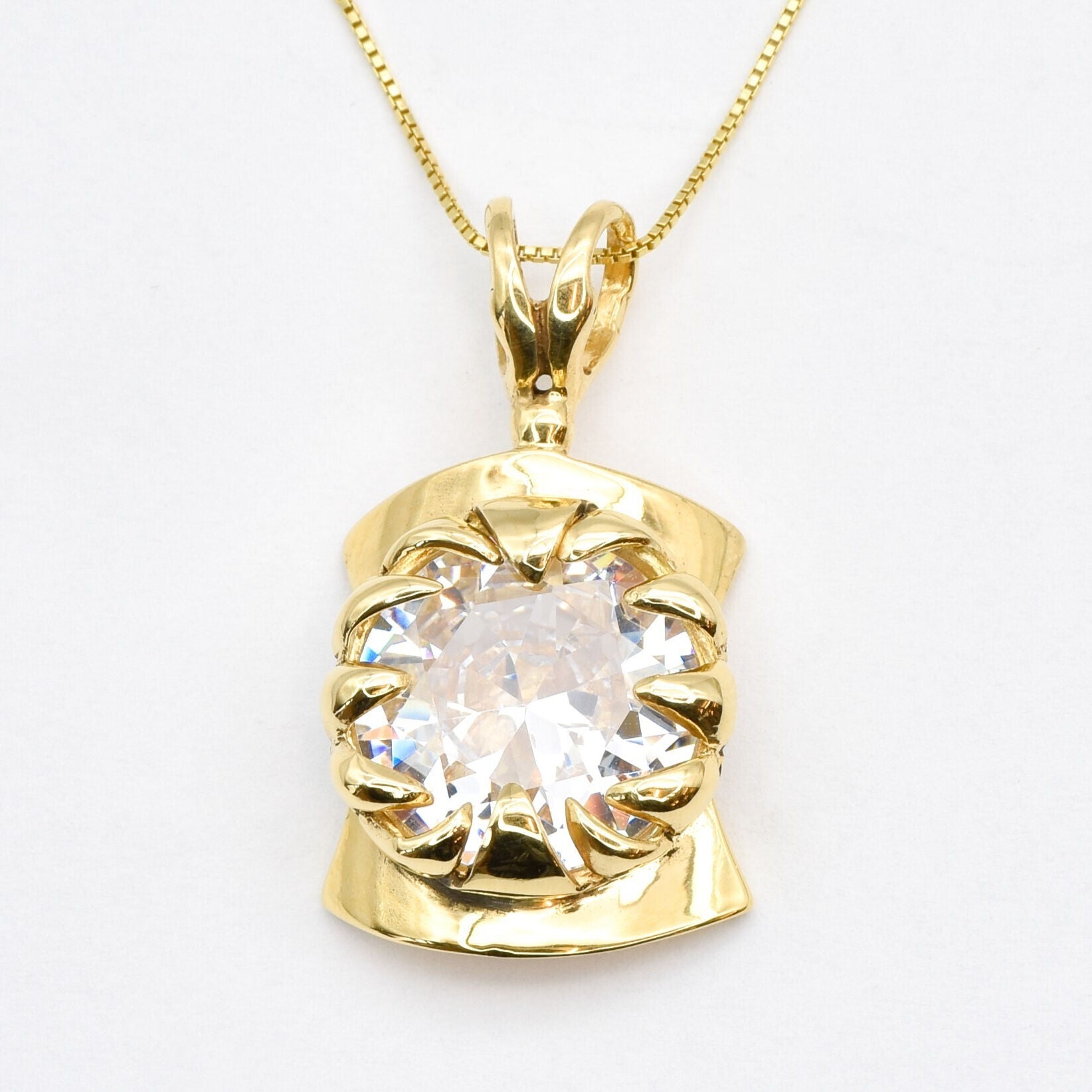 2536-P-cCZZ: Gold Vermeil 18k