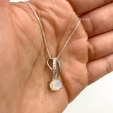 2510-P-nMOO: Sterling Silver Natural Rainbow Moonstone