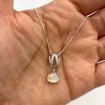 2510-P-nMOO: Sterling Silver Natural Rainbow Moonstone