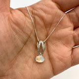 2510-P-nMOO: Sterling Silver Natural Rainbow Moonstone