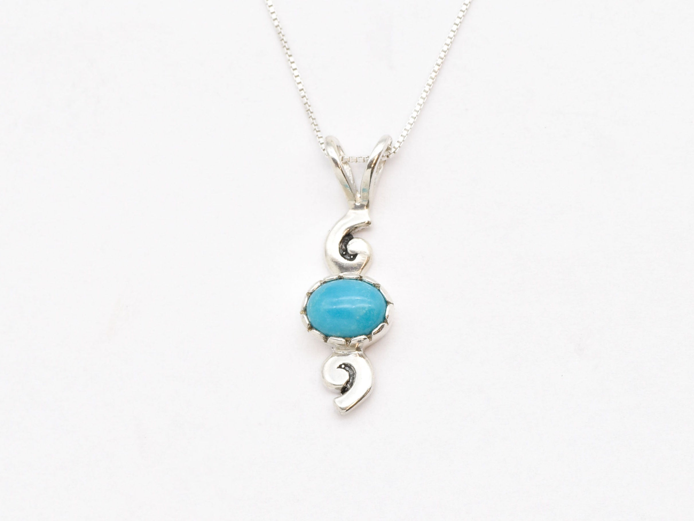 2322-P-nTUR: Sterling Silver 925 Natural Turquoise