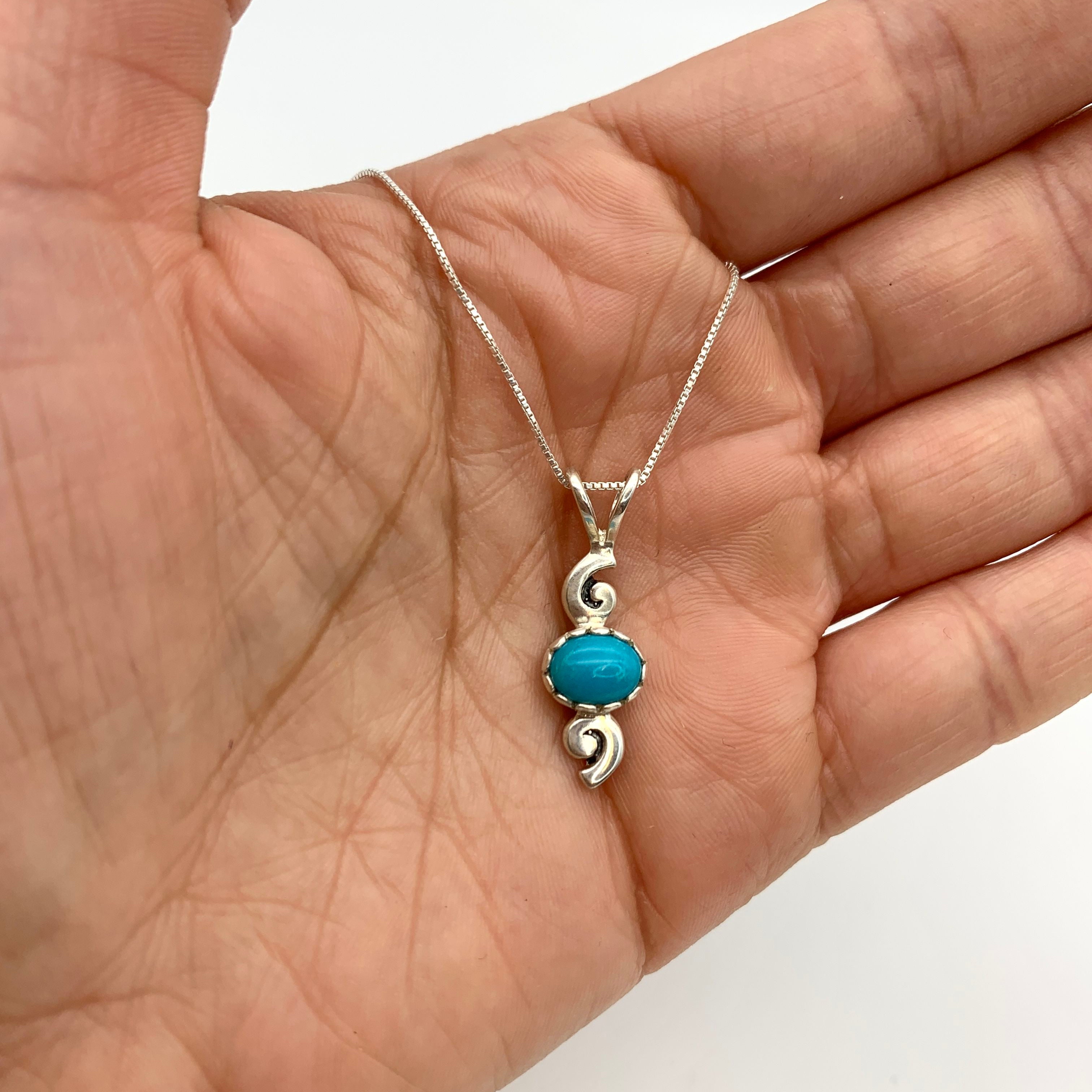 2322-P-nTUR: Sterling Silver 925 Natural Turquoise
